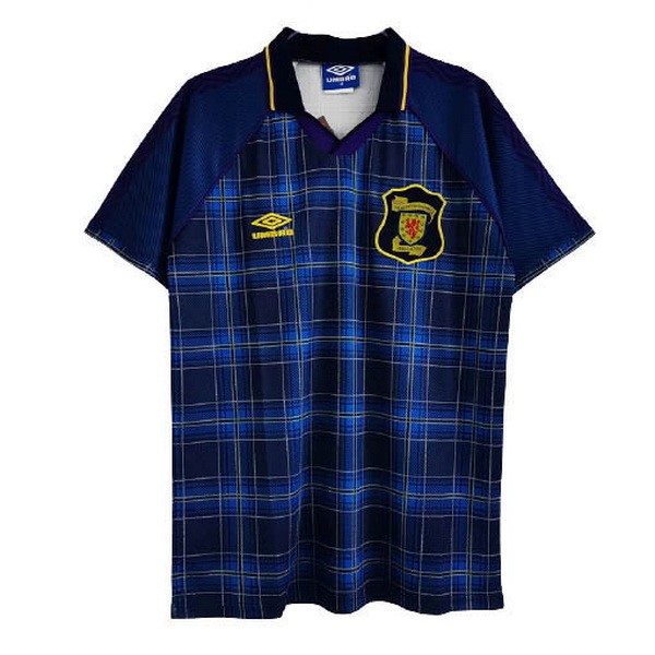 Tailandia Camiseta Escocia Primera Equipación Retro 1994 1996 Azul